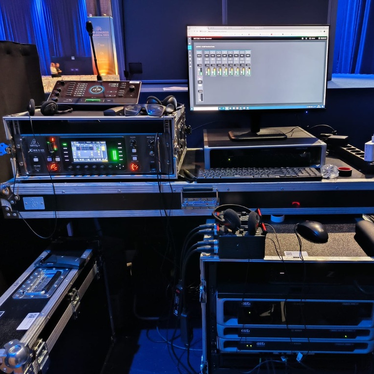 interpretación con infoport Sennheiser