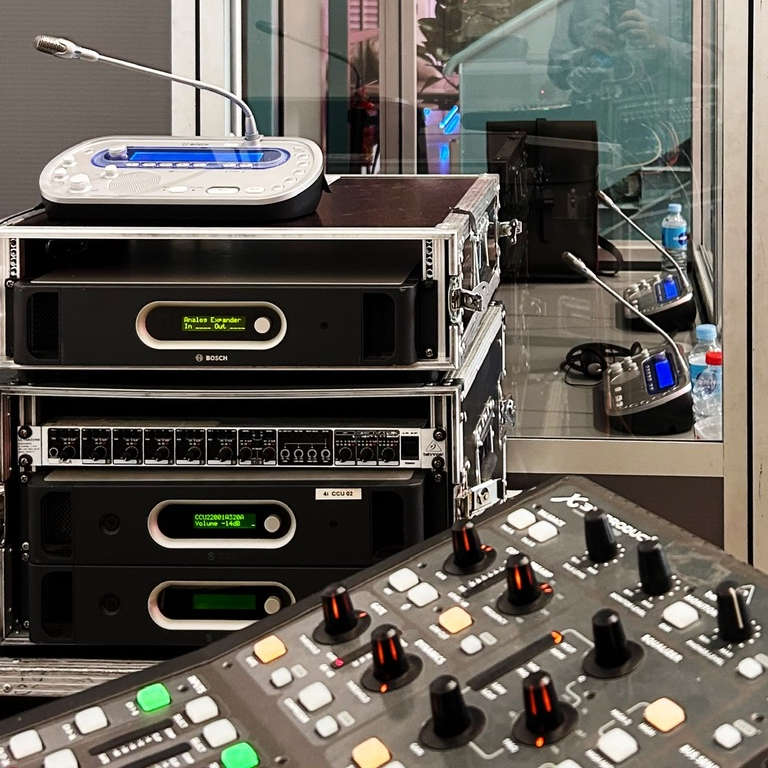 interpretación con infoport Sennheiser