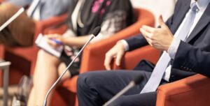 interpretación simultánea para congresos - microfonos